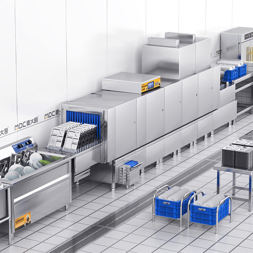 斜插式商用洗碗机的特点和优势 适合什么场景使用