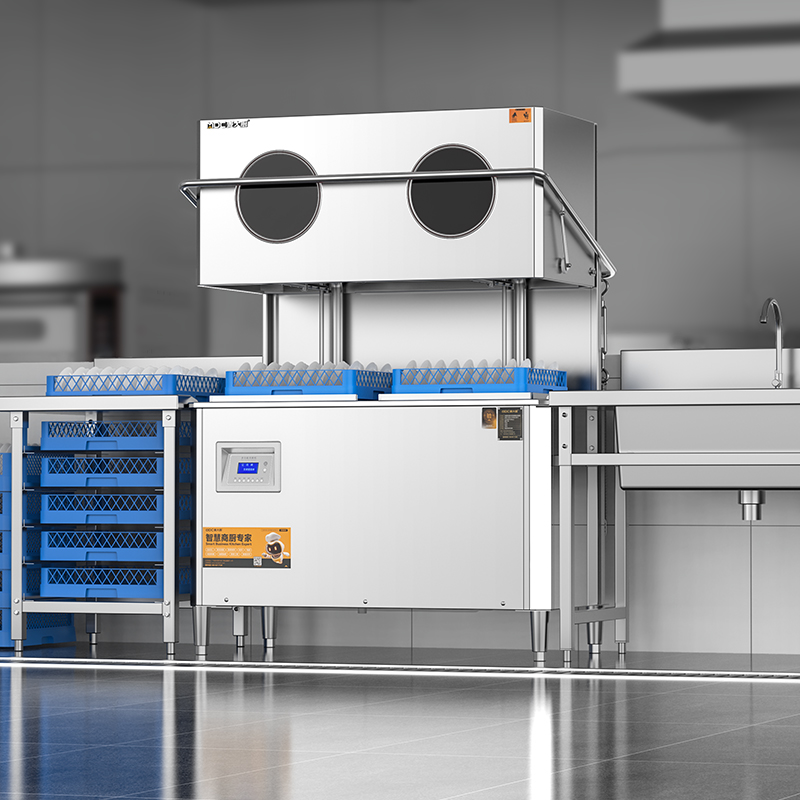 麦大厨RNHS-P50双框热能回收款揭盖式洗碗机10.5kw