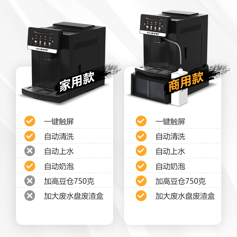 麦大厨B22系列升级款商用含底座1.5kw全自动咖啡机 